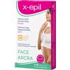 X-Epil Strisce di cera gel pronte all'uso premium per il viso (12 pezzi)