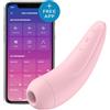 Satisfyer Curvy 2+ - vibratore clitorideo ondulato intelligente (rosa)