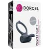 Dorcel Power Clit Plus - anello vibrante nero ricaricabile