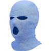 Balaclava Passamontagna - maschera a maglia con 3 aperture (blu)