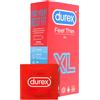 Durex Feel Thin XL - preservativi ultra sottili per una sensazione naturale (10 pz)