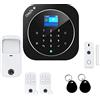 DadVu Soul & Technology Sistema di Allarme casa senza fili, WIFI, GSM, Kit Dadvu DV-2AT, Combinatore Telefonico, 100 zone, App DadVu (Smart Life - tuya), Compatibile Google Home ed Alexa