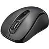 Trust Siero Mouse Wireless con Pulsanti Silenziosi, Mause Senza Filo, 1000/1600/2400 DPI, Ottico, Microricevitore USB Riponibile, Ambidestro, PC/Laptop/Portatile/Mac/Chromebook - Nero