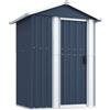 vidaXL Capanno da Giardino Antracite 126x97,5x177cm in Acciaio Zincato
