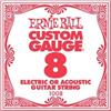 ERNIE BALL ERNIEBALL CUSTOM GAUGE 08 CORDA SFUSA PER CHITARRA ACUSTICA/ELETTRICA