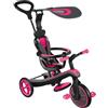 Globber VEGB0000632-110, Triciclo e drenaggio tutto in uno, Trike Explorer 4 in 1, colore: Rosa, Taglia Unica