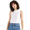 Levi's Graphic Band Tank Batwing Band Tank Whi, T-shirt Donna, Batwing Band Tank White +, L