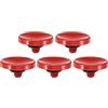 PATIKIL 5pz Pulsante di Scatto per Fotocamera Rame Puro Concavo Rosso