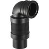Geberit 241521001 - Raccordo flessibile curvo per WC, 90 x 90 cm