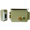 Yale Security YALE Serratura elettrica da applicare Y68800502 SX C/K e pulsante, in acciaio Verniciato, apertura con chiave e con impulso elettrico a pulsante