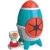 Clementoni - 17806 - Soft Clemmy - Touch, Explore And Play Sensory Rocket, Razzo con Mattoncini Morbidi e Personaggio, Set Costruzioni Prima Infanzia Multilingua per Bambini 6 Mesi, Made in Italy