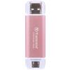 Transcend 1TB EXTSSD USB10GBPS TYPE C/A PINK TS1TESD310P