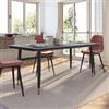 DEGHI Tavolo da pranzo 180x90 cm piano in ceramica nero - Amilcare