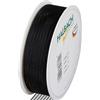 Halbach Seidenbänder Lutto a pelo | 25 mm x 25 m | Elegante nastro per lutto per eventi commemorativi e per confezionare regali di lutto, colore: nero