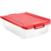 TATAY Scatola con Coperchio 32 L 40x57x18 cm Plastica ABS Design Resistente
