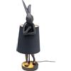 Kare Design Lampada da tavolo Animal Rabbit, nero, elegante coniglietto, sala da pranzo, stile elegante, luce indiretta suffusa, 68x23x26cm (A/L/P), lampadina non inclusa