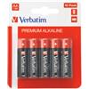 VERBATIM Pila stilo AA - 1,5V - alcaline - 49875 - Verbatim - blister 10 pezzi (unità vendita 1 pz.)