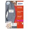 AVERY Etichette badge - in seta acetata - laser - rimovibili - 80 x 50 mm - 10 et-fg - 20 fogli - bianco - Avery (unità vendita 1 pz.)