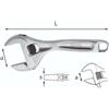 Usag Chiave regolabile a rullino corta 150mm - Usag 294 AC U02940010