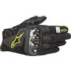 Alpinestars Smx-1 Air V2 - Guanti da moto, misura S, colore nero/giallo fluo