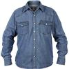 Duke - Western - Camicia button down in jeans - Uomo (L) (Blu )