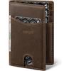 VULKIT Portafoglio Uomo Slim RFID Porta Carte di Credito Uomo in Pelle Piccolo Portatessere con 10 Slot per Carte e Banconota
