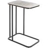 HAKU Möbel Tavolino nero, argento, metallo - Dim.: L 46 cm x A 62 cm x P 29 cm, Stile: Moderno