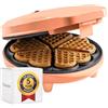 Bestron Sweet Dreams - Piastra per waffle a forma di cuore con rivestimento antiaderente, 700 Watt, colore: Arancione