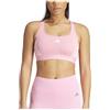 adidas Powerimpact Train Medium-Support 3-Stripes Bra, Reggiseno Sportivo Donna, Bliss Pink/White, S E-G