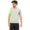adidas Uomo Own The Run Colorblock Tee, Linen Green/Green Spark/Halo Silver, M