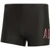 adidas Boxer da Nuoto da Uomo, Taglia 38, Colore Nero, Nero, 10A/12A