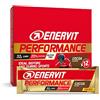 Enervit, Performance Bar Cocoa, 12 Barrette da 60g che Apportano 32 Grammi di Carboidrati, 20% di Proteine e Vitamina B6 Gusto Cacao Barrette Energetiche Ciclismo e Altri Sport, Senza Glutine, Low Fat