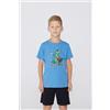 Tezenis Pigiama Corto Cotone Stampa Dino Bambino Blu