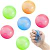 Pynvxo 6pcs palla di stress, 4,5 cm luminoso anti-stress palla spremere palla, anti-stress palle fidget giocattolo per bambini adulti ADHD autismo