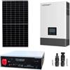 Impianto solare fotovoltaico off grid monofase 7KW inverter LUX POWER TECH 6K...