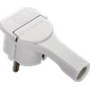 Electraline Spina a squadra Schuko extrapiatta 90° Spine schuko ribassate a squadra extrapiatte. BIANCA 2P+T 16A.