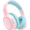Tronsmart KH02 Cuffie Bluetooth 5.3 per bambini, Limite volume 74/85/93 dB, 45 Ore di Riproduzione, Cavo Audio integrato, Cuffie Wireless Pieghevoli con Microfono per Scuola, Viaggio, Aereo - Rosa