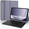 JADEMALL Tastiera per Samsung Tab A9 Plus, Custodia con Tastiera per Samsung Tablet A9+ 11, Italiana QWERTY Tastiera Bluetooth con Portapenne, Viola