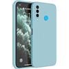 Topme Cover per HUAWEI P30 Lite (6.15 Inches) Custodia Case, Protezione Della Pelle Della Custodia in Silicone Tpu - Azzurro