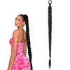 AWOXIHJ 1 Pezzi Lunga Estensione Coda di Cavallo, 68 cm Treccia Lunga Coda Finta Capelli Posticci per Coda con Elastico Coda Capelli Lunghi Sintetico Ponytail Extension per Donne