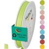 Halbach Seidenbänder Nastro regalo | larghezza 10 mm lunghezza 25 m | nastro prodotto in Germania | nastri regalo in una vasta gamma di colori e larghezze, perfetto per confezionare e decorare,