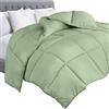 Utopia Bedding Inserto per piumino, trapuntato, con linguette angolari, alternativa trapuntata (doppio, verde salvia)