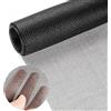 Yiichiy Zanzariera Finestra 120x250cm,Rete Zanzariera Porta Finestra,Fibra di Vetro Telo Ricambio Zanzariera,per Prevenire Zanzare Mosche Insetti,per Soggiorno, Porte e Finestre Della Cucina (Nero)