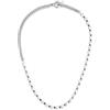 GAVU Collana Uomo Perle di Conchiglia, Collana Acciaio Uomo con Pietra Ematite Naturale 50cm
