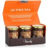 Venchi - Kit Crema di Cioccolato Spalmabile Latte e Nocciole - Set 3 Vasetti - Nocciola Piemonte IGP, 600 g - Senza Glutine