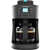 Cecotec Caffettiere a Goccia Caffè 66 Grind & Drop. 1086 W, Macinacaffè a Lama, Fino a 12 Tazze, Tecnologia Extremearoma, Caffettiera Digitale a Goccia, Acciaio Inox, Spegnimento Automatico