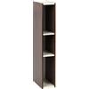Iris Ohyama, Libreria/scaffale per armadietto a 3 livelli/mobili laterali/scaffale salvaspazio, Modulare, Altezza mensola regolabile 3,2 cm, Ufficio, Casa - Space Saving Shelf - UB-9015 - Marrone