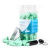 Carehabi Earplugs 60 paia,Tappi per Orecchie di Colore Verde per Dormire,Orecchie Riutilizzabili per la Protezione dal Rumore,lavoro,Concerti,Aiuto al Sonno,Protezione Dell'Udito con 38dB SNR