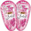 BIC RAZORS BIC Miss Soleil Colour Collection, rasoio a tripla lama da donna, in acciaio inox, con manici a fiore, confezione da 8