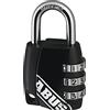 ABUS Lucchetto a Combinazione 155/30 - Lucchetto con Corpo in Fusione di Zinco - Lucchetto per Valigia/Armadietto con Codice Numerico Regolabile - ABUS Livello di Sicurezza 3 - Nero